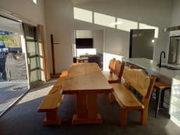 Macrocarpa Dining Table — Prebbleton Slab & Forms — photo 3 of 5