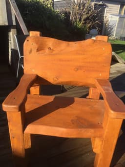 Macrocarpa Bench Seat — Rustic Slab Pews — photo 5 of 7