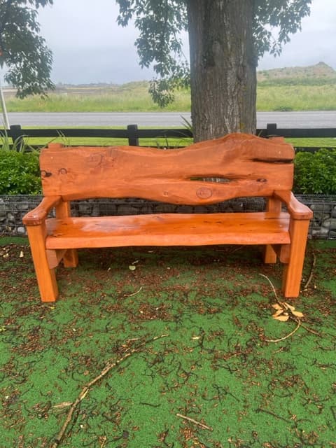 Rustic Slab Pews — photo 1 of 7