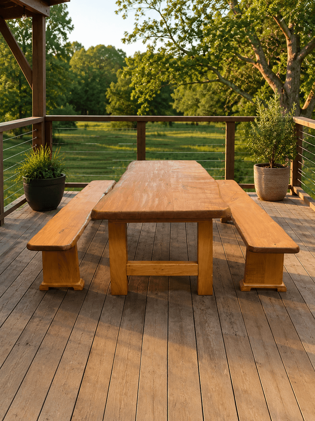 Macrocarpa Dining Table — Lincoln Slab & Forms