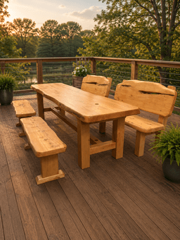Macrocarpa Dining Table — Lincoln Slab & Forms — photo 2 of 2