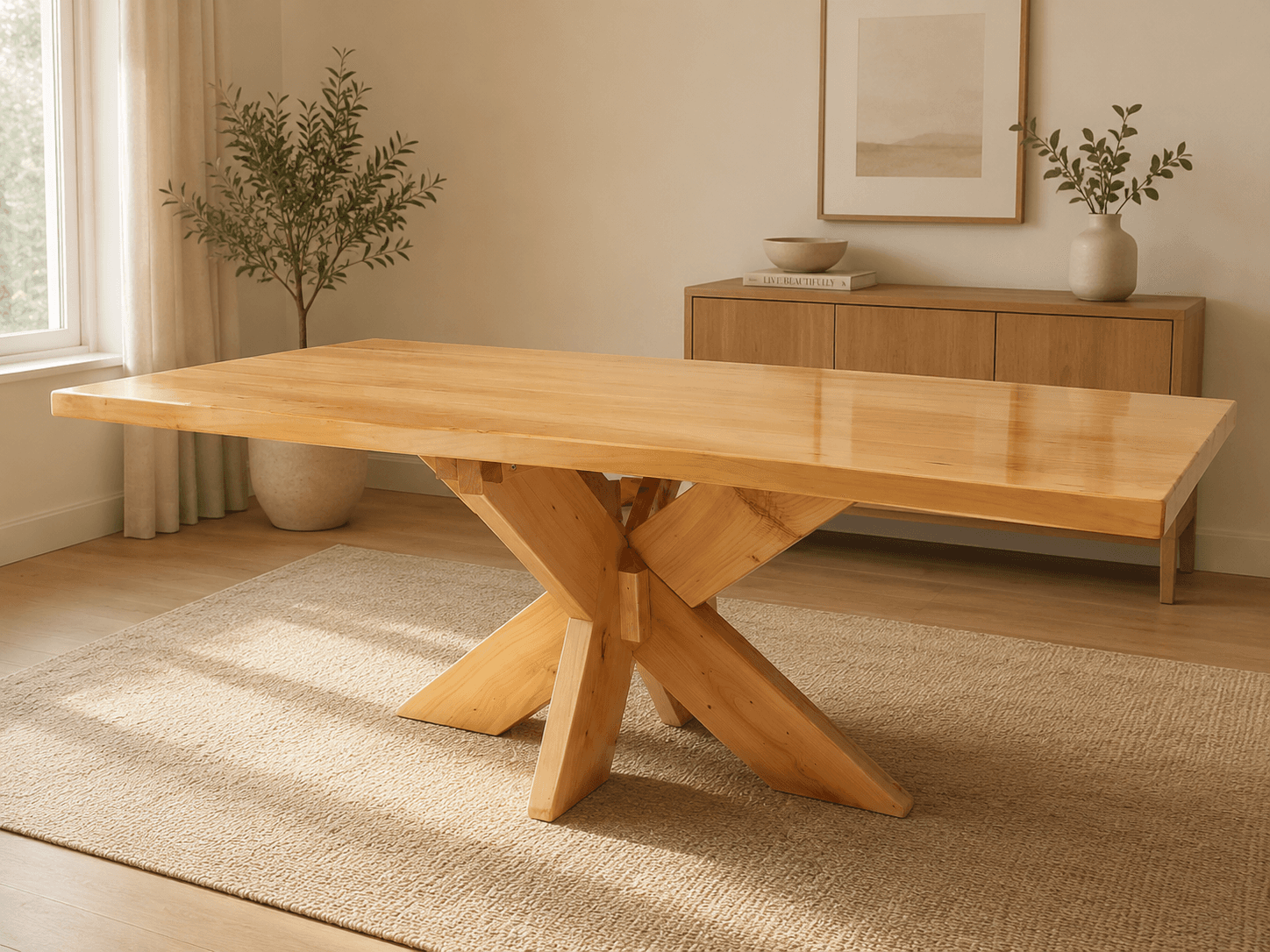 Macrocarpa Dining Table — Rolleston Planked